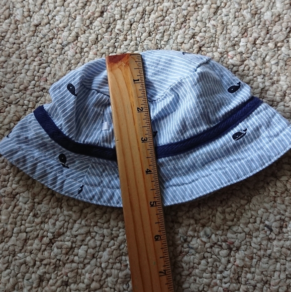 Little Me adorable Striped Baby Romper with matching Hat 3M - Picture 9 of 11